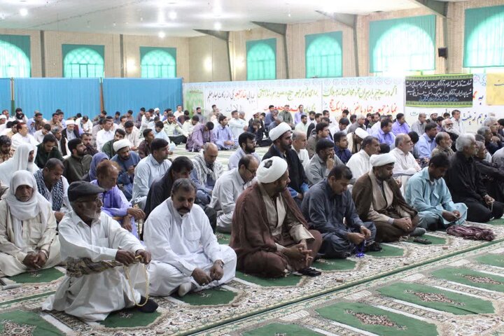 تصاویر/ آیین عبادی سیاسی نماز جمعه شهرستان دلگان