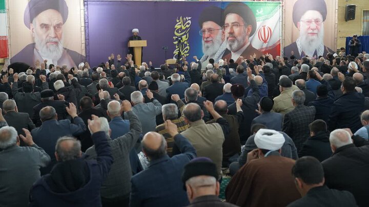 تصاویر/  آیین عبادی سیاسی نماز جمعه خوی