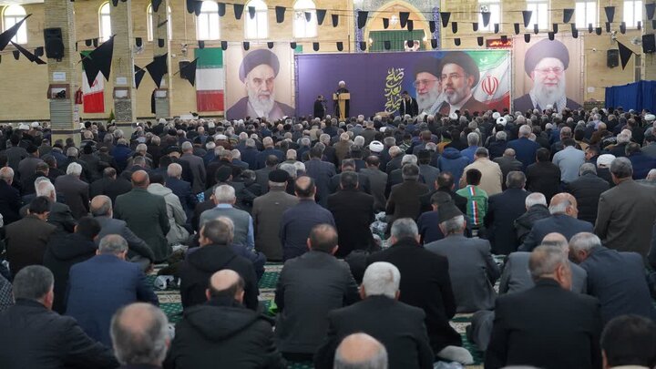 تصاویر/  آیین عبادی سیاسی نماز جمعه خوی