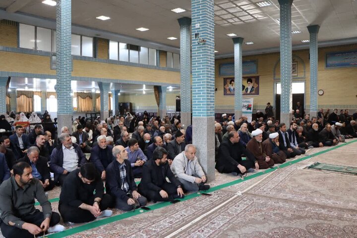 تصاویر/ آیین عبادی سیاسی نماز جمعه نوشین شهر