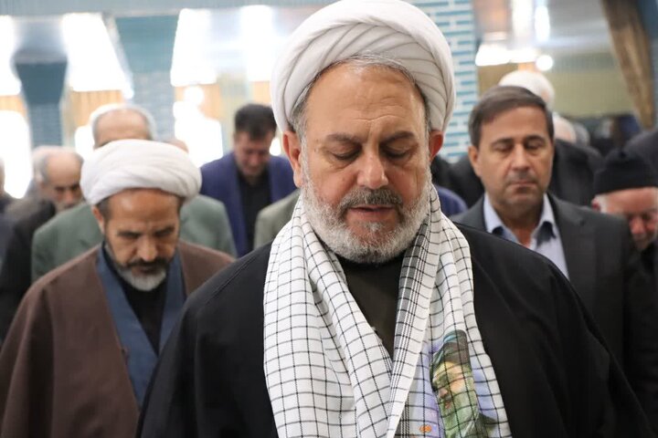 تصاویر/ آیین عبادی سیاسی نماز جمعه نوشین شهر