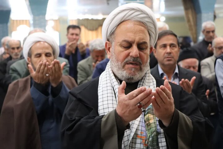 تصاویر/ آیین عبادی سیاسی نماز جمعه نوشین شهر