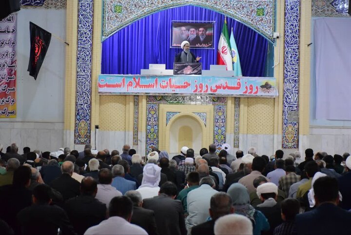 تصاویر/ آیین عبادی سیاسی نماز جمعه شهرستان زابل