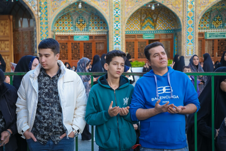 تصاویر/ حال و هوای حرم حضرت فاطمه معصومه(س) بمناسبت آغاز سال ۱۴۰۵ خورشیدی