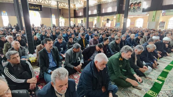 تصاویر/ نماز عید فطر نوروز۱۴۰۵ در شهرستان خاتم