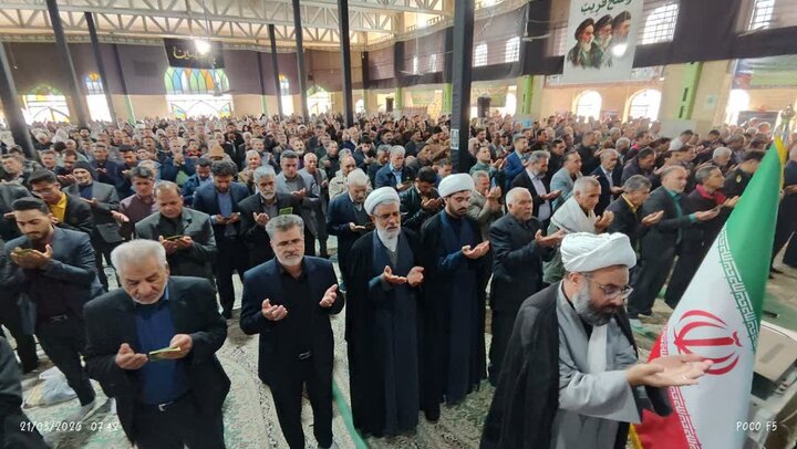 تصاویر/ نماز عید فطر نوروز۱۴۰۵ در شهرستان خاتم