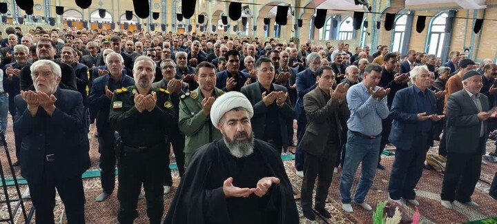 تصاویر/ اقامه نماز عید سعید فطر در ماهنشان