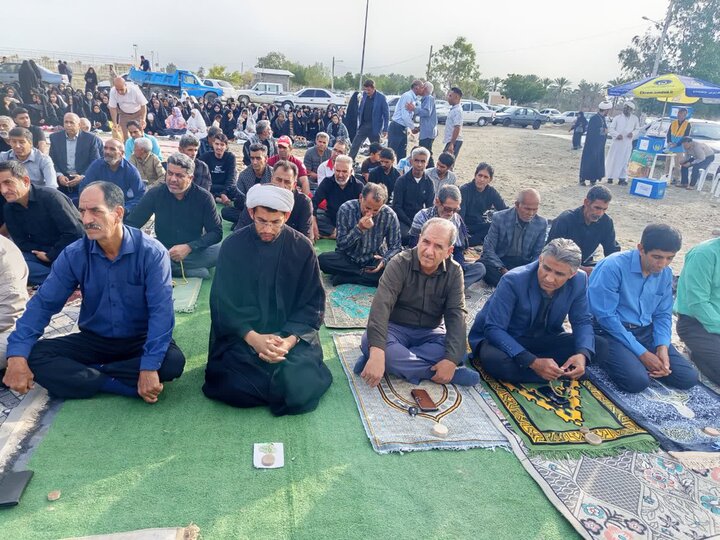تصاویر/ اقامه نماز عید سعید فطر در بخش اسماعیلی