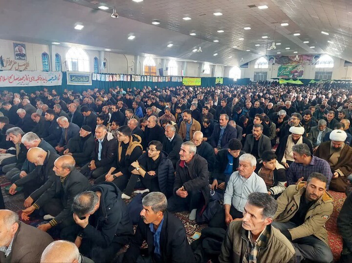 تصاویر/اقامه نماز عید فطر در شهرستان بهار