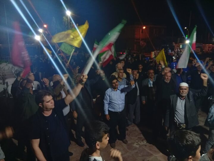 تصاویر/ تجمع محکومیت تجاوز آمریکایی- صهیونی در بندر ریگ