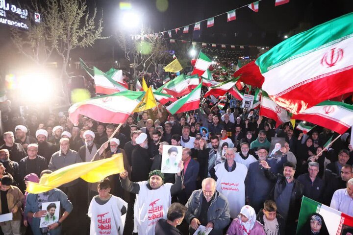 تصاویر/ وداع با پیکر پاک ۵ شهید تجاوز رژیم صهیونیستی و آمریکای جنایتکار به سمنان