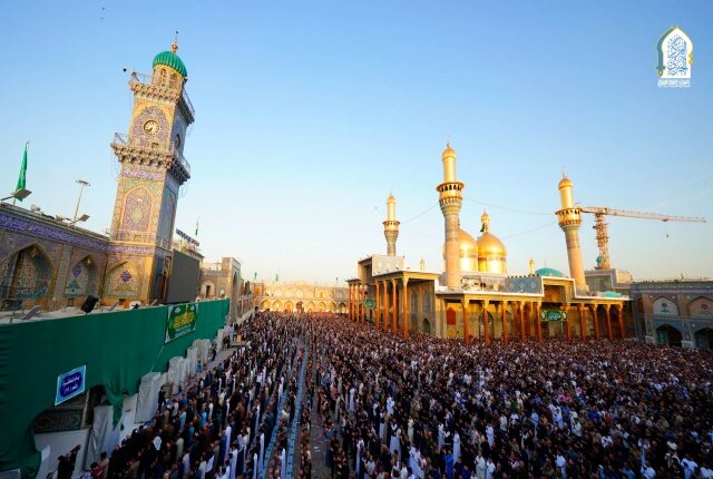 برپایی نماز عید فطر در حرم امامین کاظمین (علیهما السلام)