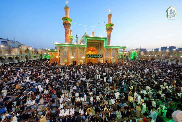 برپایی نماز عید فطر در حرم امامین کاظمین (علیهما السلام)