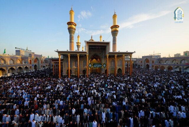 برپایی نماز عید فطر در حرم امامین کاظمین (علیهما السلام)