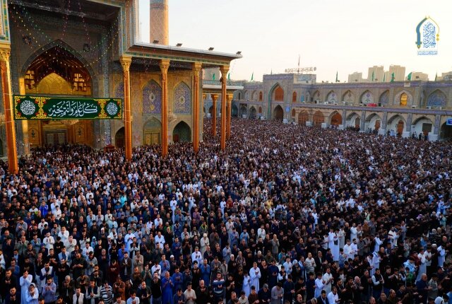 برپایی نماز عید فطر در حرم امامین کاظمین (علیهما السلام)