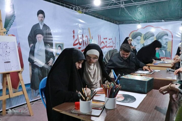 تصاویر/ موکب هنرمندان در تجمع بوشهری‌ها