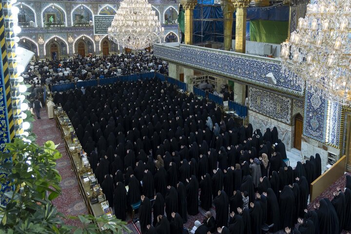 برپایی نماز عید فطر در حرم حضرت اباالفضل العباس (علیه السلام)