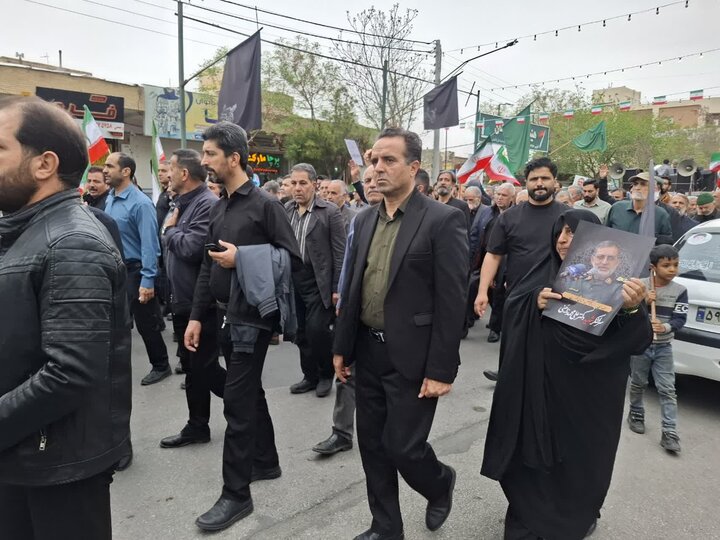 تصاویر/ مراسم تشییع با شکوه سرلشکر شهید دکتر علی‌محمد نائینی درکاشان