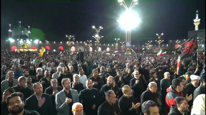 تصاویر/وداع با شهید حجت الاسلام والمسلمین  خطیب(ره) در حرم مطهر رضوی