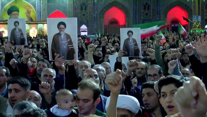 تصاویر/وداع با شهید حجت الاسلام والمسلمین  خطیب(ره) در حرم مطهر رضوی