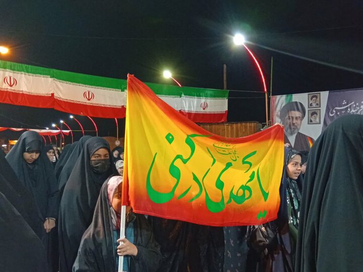 تصاویر/تجمع شبانه در شهر محی آباد