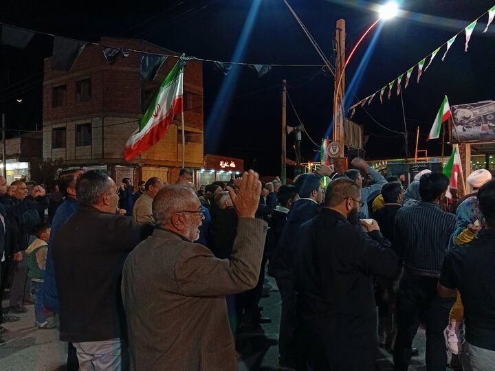 تصاویر/تجمع شبانه در شهر محی آباد