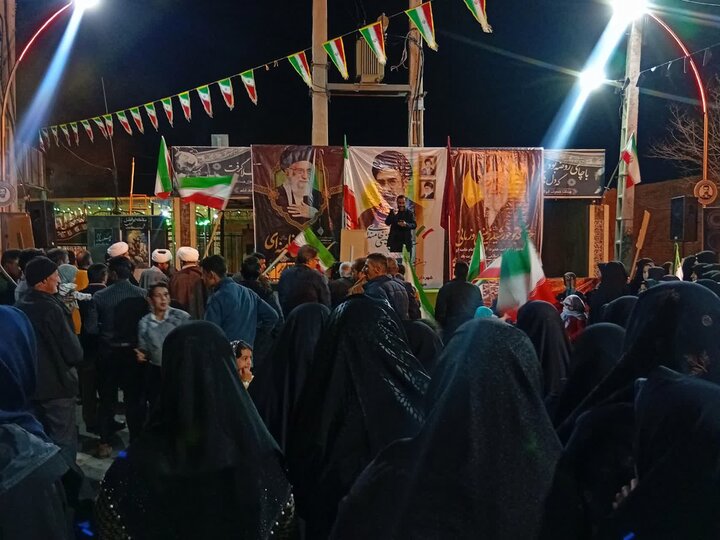 تصاویر/تجمع شبانه در شهر محی آباد
