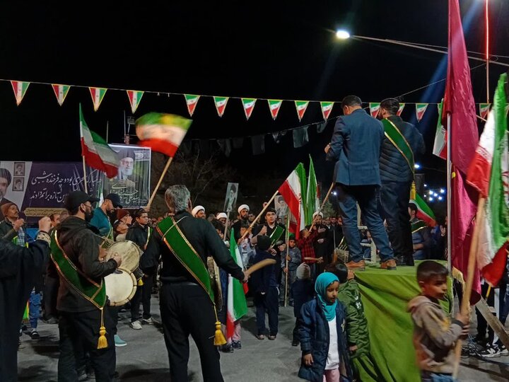 تصاویر/تجمع شبانه در شهر محی آباد