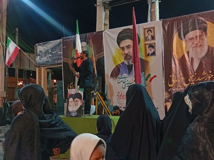 تصاویر/تجمع شبانه در شهر محی آباد