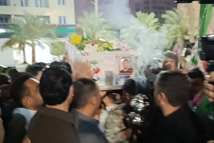 شهید حمید محمدی در عسلویه تشییع شد