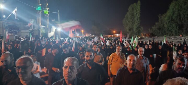 تصاویر/تجمع شبانه در شهر عنبرآباد