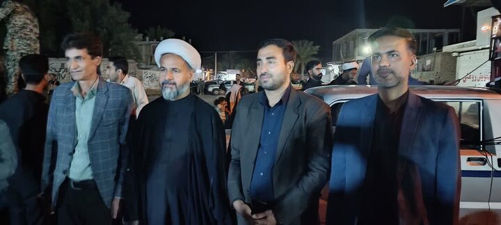 تصاویر/تجمع شبانه در شهر عنبرآباد