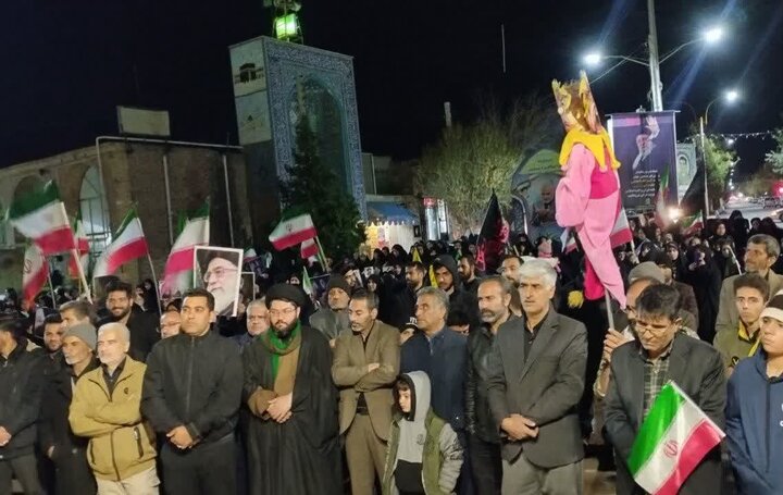 تصاویر/تجمع شبانه در شهر نودژ، کوهبنان و ریگان