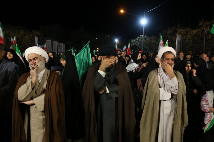 تصاویر/ وداع با پنج شهید خانواده نصرآزادانی از شهدای جنایات اخیر آمریکایی صهیونی در اصفهان