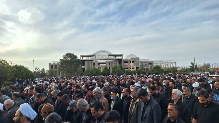 تصاویر/ مراسم تدفین پیکر شهید حجت‌الاسلام محمد قدرتی در دامغان