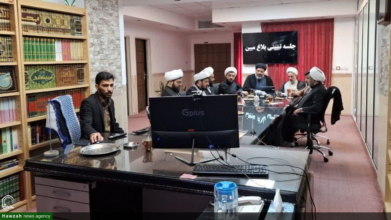 اولین جلسه برخط قرارگاه جنگ ترکیبی بلاغ مبین حوزه علمیه استان یزد برگزار شد + عکس