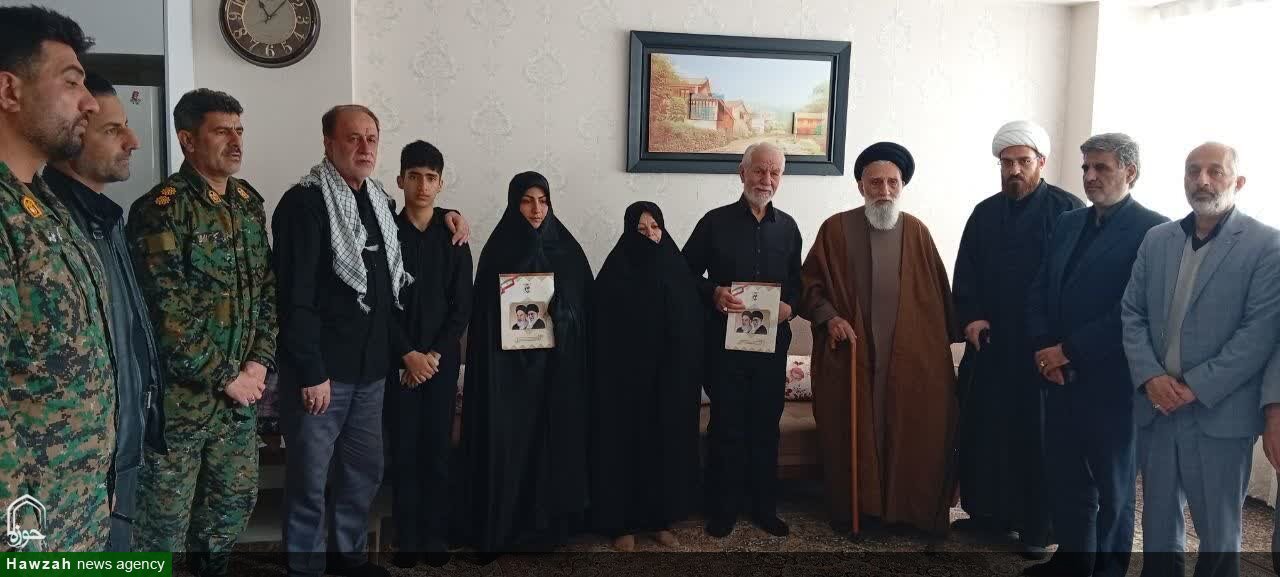 تصاویر / دیدار مدیر حوزه علمیه استان همدان با خانواده معظم شهدای جنگ رمضان