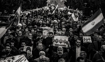 تصاویر/ تشییع و خاکسپاری باشکوه پیکر مطهر شهدای جنگ رمضان در اردهال
