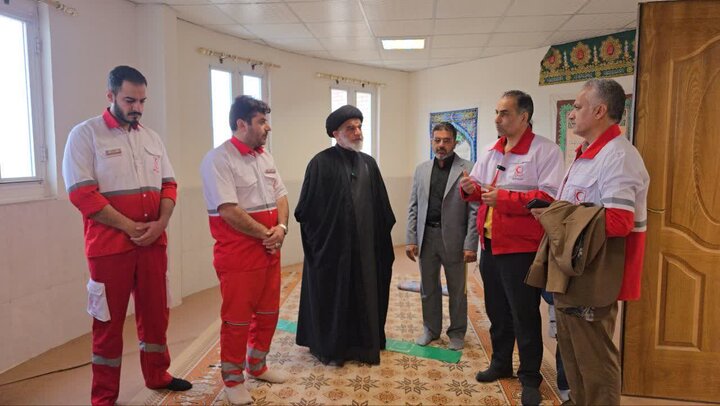تصاویر/حضور امام جمعه نطنز در جمع خادمین هلال احمر