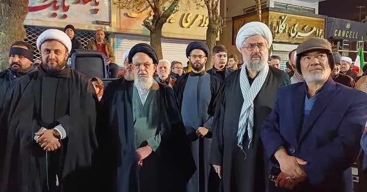 تصاویر / برگزاری تجمع هم‌بستگی و انتقام‌جویی مردم ملایر