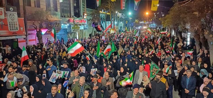 تصاویر / برگزاری تجمع هم‌بستگی و انتقام‌جویی مردم ملایر
