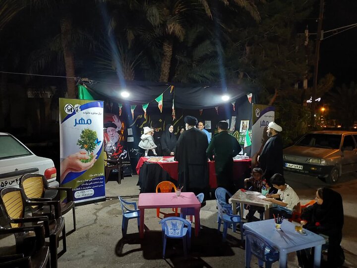 تصاویر/ بازدید امام جمعه بافق از موکب های بانوان در جنگ رمضان