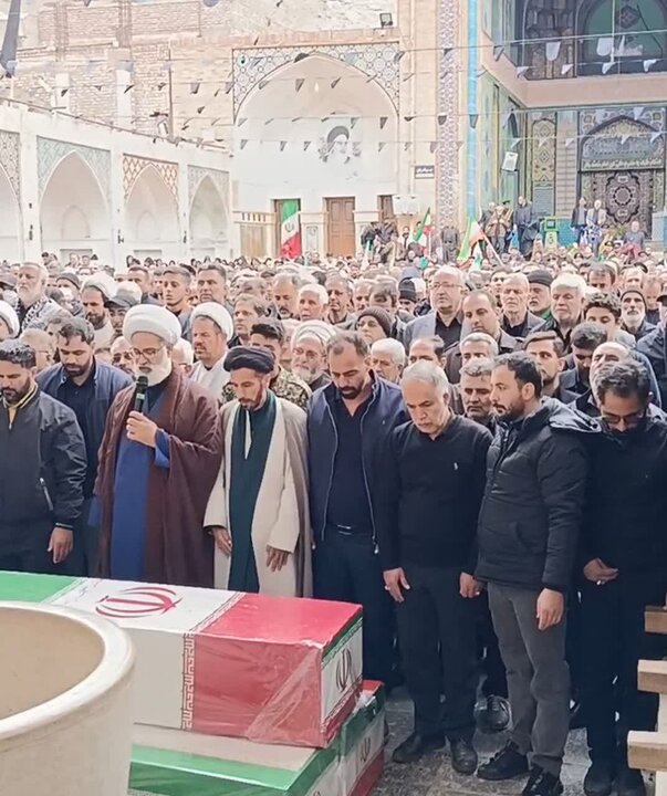 تصاویر/تشییع و خاکسپاری باشکوه پیکر مطهر شهدای جنگ رمضان در اردهال