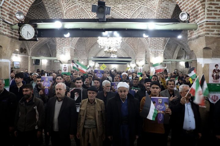 تصاویر/ مراسم بزرگداشت امام شهید امت اسلامی و شهدای گرانقدر جنگ رمضان در مهاباد