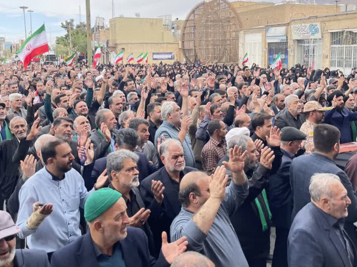 تصاویر/ تشییع و خاکسپاری شهید علیرضا دهقانی سانبچ از تفت تا زادگاهش؛سانیچ
