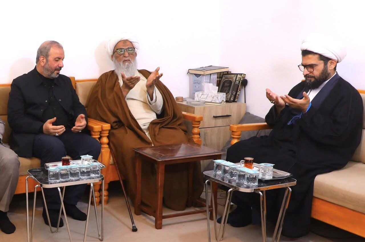 نجف اشرف: آیت اللہ العظمیٰ بشیر حسین نجفی سے ایرانی سفیر کی ملاقات، شہداء کو خراجِ عقیدت