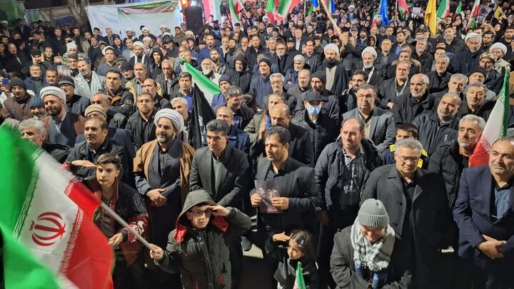 تصاویر/ موج بیست و پنجم حماسه خیابان در میاندوآب