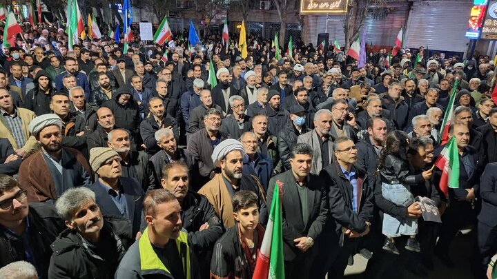 تصاویر/ موج بیست و پنجم حماسه خیابان در میاندوآب