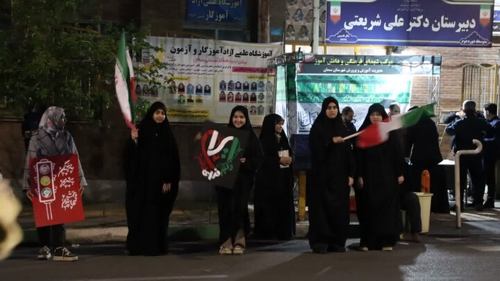 تصاویر/ بیست و پنجمین شب تجمع «شب‌های اقتدار» در سمنان