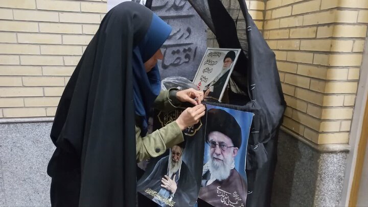 تصاویر/ فعالیت موکب فرهنگی مدرسه علمیه فاطمه الزهرا البتول(س) کشکوئیه در تجمعات شبانه